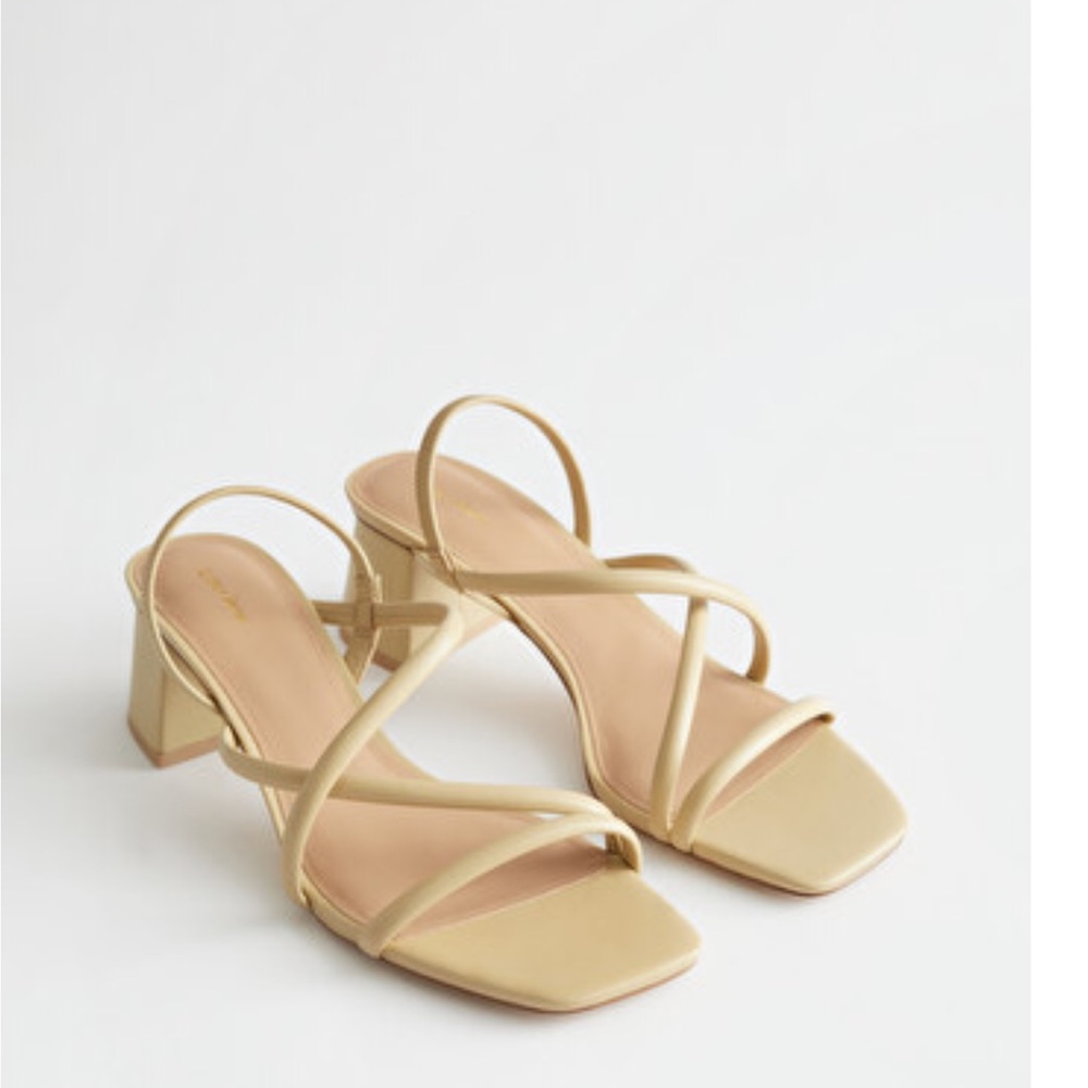 {& Other Stories} Chunky Strapped Heeled Sandals